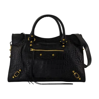 Balenciaga Le City Medium Purse In Black