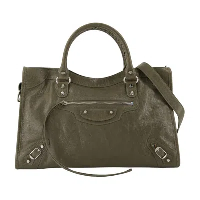 Balenciaga Le City Medium Purse In Green