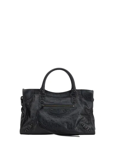 Balenciaga Le City Medium Shoulder Bag In Black