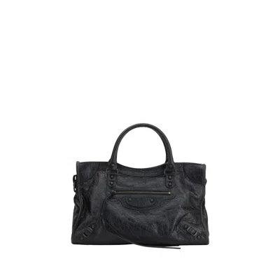 Balenciaga Le City Medium Shoulder Bag In Black