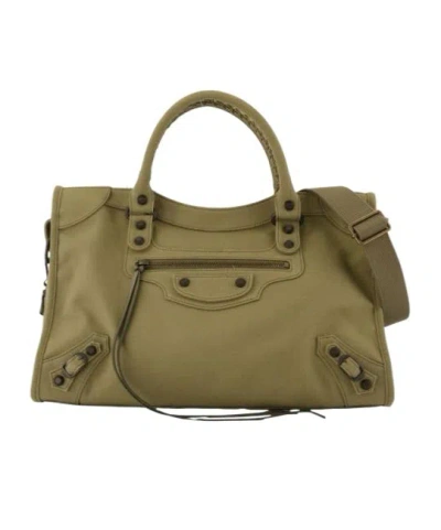 Balenciaga Le City Medium Shoulder Bag In Green
