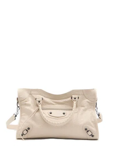 Balenciaga Women's Le City Medium Bag In Almond In Beige