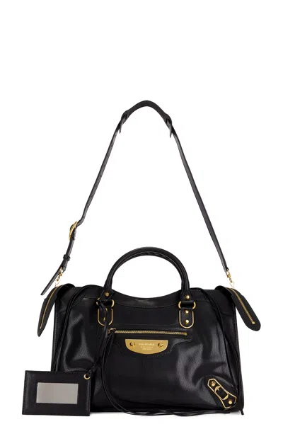 Balenciaga Le City Medium Uptown Bag In Black