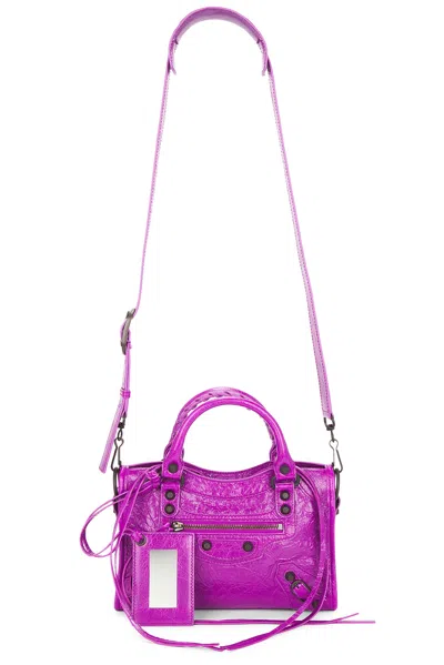 Balenciaga Le City Mini Bag In Purple