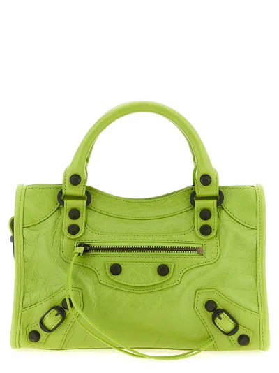 Balenciaga Le City Mini Handbag In Green