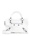 Balenciaga Le City Mini Leather Top-handle Bag In White