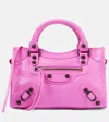 Balenciaga Nano Le Cagole Leather Duffle Crossbody Bag In Pink