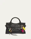 Balenciaga Le City Mini Leather Top-handle Bag In 1000 Black