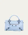 Balenciaga Le City Mini Leather Top-handle Bag In Blue