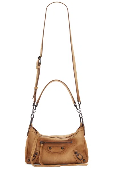 Balenciaga Le City Mini Moto Bag In Camel