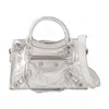 Balenciaga Le City Mini Purse In Silver