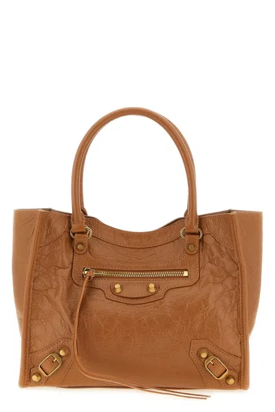 Balenciaga 'le City' Mini Shopping Bag In Brown