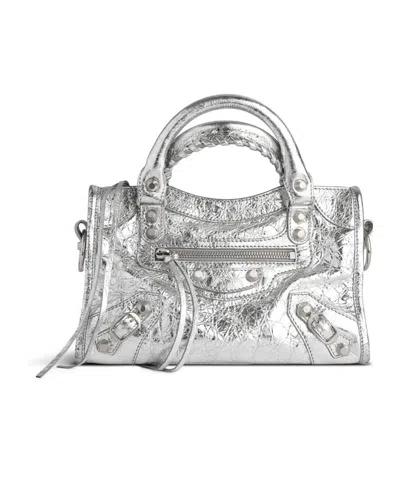 Balenciaga Women's Le City Mini Bag  In Silver In Gray