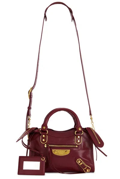 Balenciaga Le City Mini Uptown Bag In Ruby