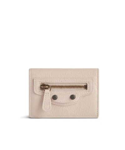 Balenciaga Le City Mini Wallet In Almond-colored