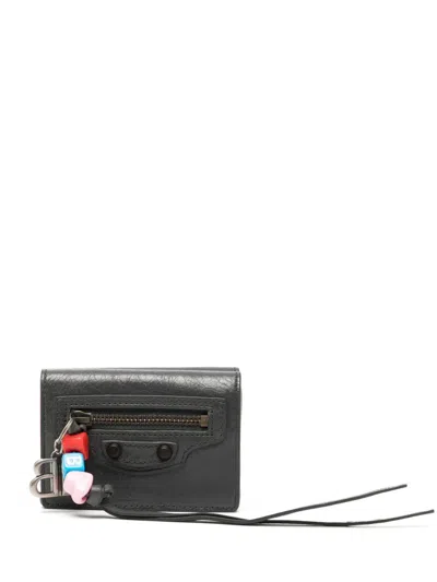 Balenciaga Le City Mini Wallet In Gray