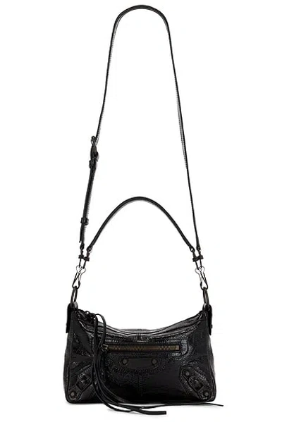 Balenciaga Le City Moto Mini Bag In Black