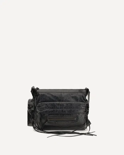 Balenciaga Le City Multipocket Medium Shoulder Bag In Black