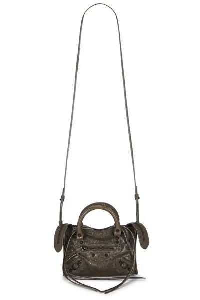 Balenciaga Le City Nano Bag In Army Green