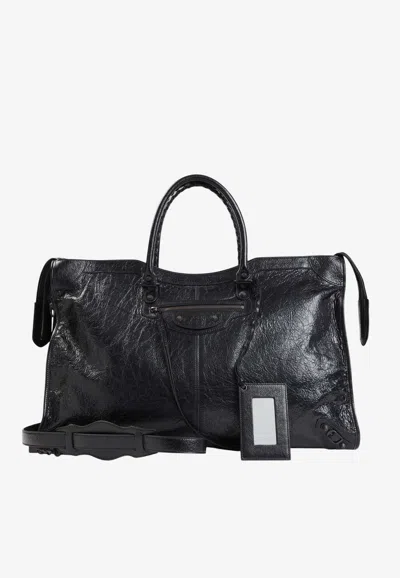 Balenciaga Le City Oversized Travel Bag In Black