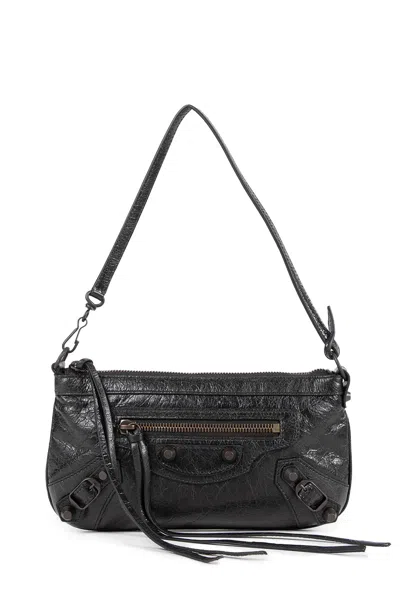 Balenciaga Le City Pouch On Strap In Black