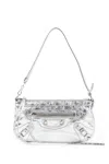 Balenciaga Le City Pouch On Strap In Silver