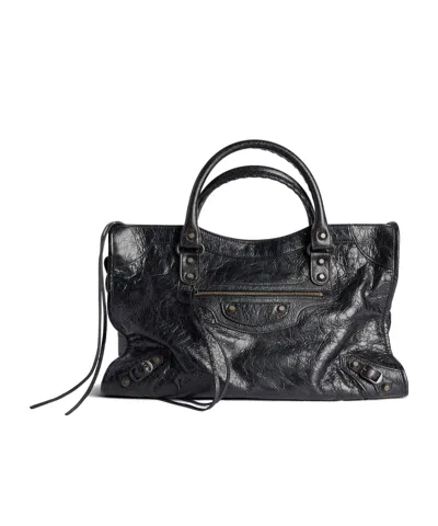 Balenciaga Le City Shoulder Bag In Black