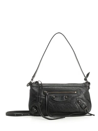 Balenciaga Le City Shoulder Bags Black
