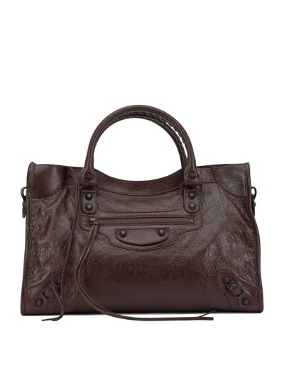 Balenciaga Le City Shoulder Bags Bordeaux