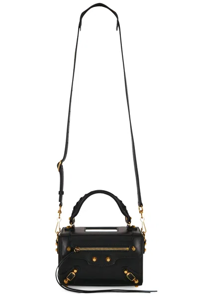 Balenciaga Le City Sleek Box In Black & Ruby