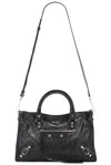 Balenciaga Small Leather Le City Top-handle Bag In Black