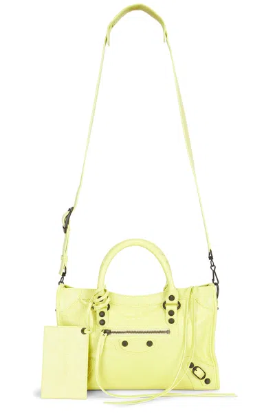 Balenciaga Le City Small Bag In Limoncello