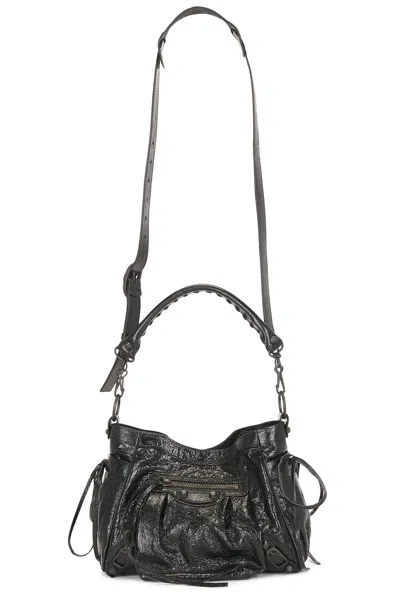 Balenciaga Le City Small Bucket Bag In Black