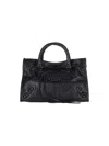 Balenciaga Women Le City Medium Leather Shoulder Bag