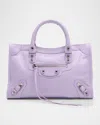 Balenciaga Le City Small Embellished Textured-leather Tote