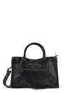 Balenciaga Le City Small Leather Handbag In Black