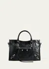 Balenciaga Small Leather Le City Top-handle Bag In Black