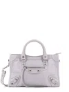 Balenciaga Women Le City Small Leather Shoulder Bag In Pink