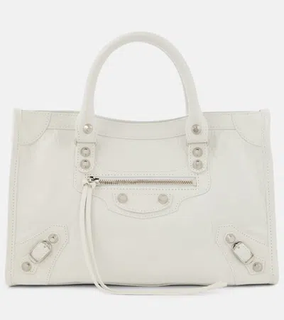 BALENCIAGA LE CITY SMALL LEATHER SHOULDER BAG