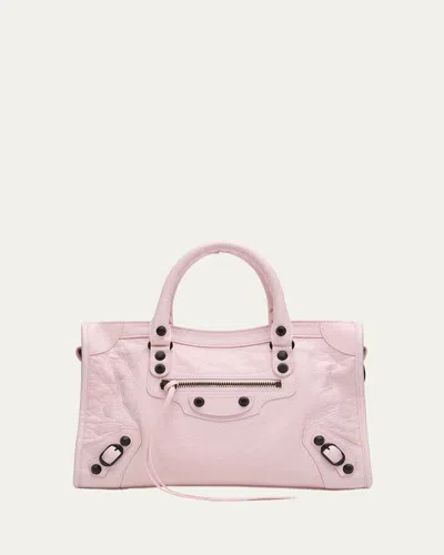 Balenciaga Le City Small Leather Top-handle Bag In Pink