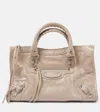 Balenciaga Le City Small Leather Tote Bag In Beige