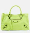 Balenciaga Le City Small Leather Tote Bag In Green