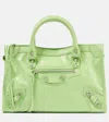 Balenciaga Le City Small Leather Tote Bag In Vert