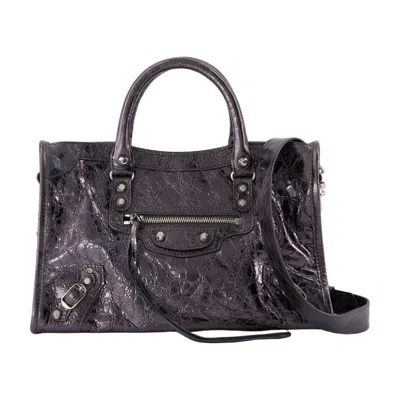 Balenciaga Le City Small Purse In Gray