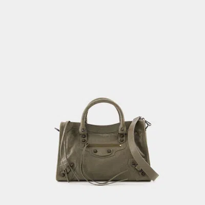 Balenciaga Le City Small Purse In Green