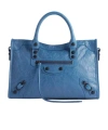 Balenciaga Le City Small Shoulder Bag In Blue