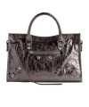 Balenciaga Le City Small Shoulder Bag In Steel Gray