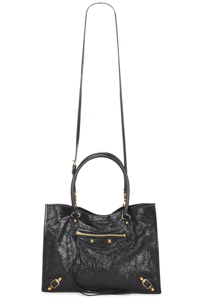 Balenciaga Le City Small Tote Bag In Black