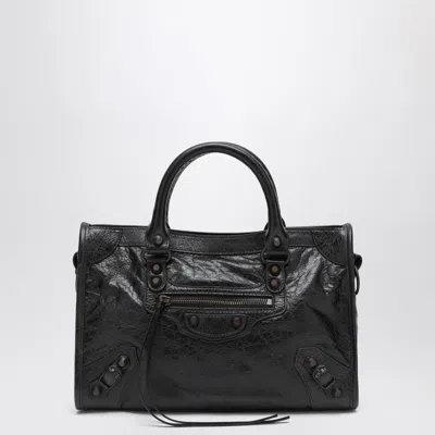 Balenciaga Small Leather Le City Top-handle Bag In Black