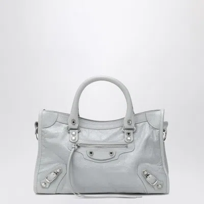 Balenciaga Le City Small Tote Bag Light Grey In Gray
